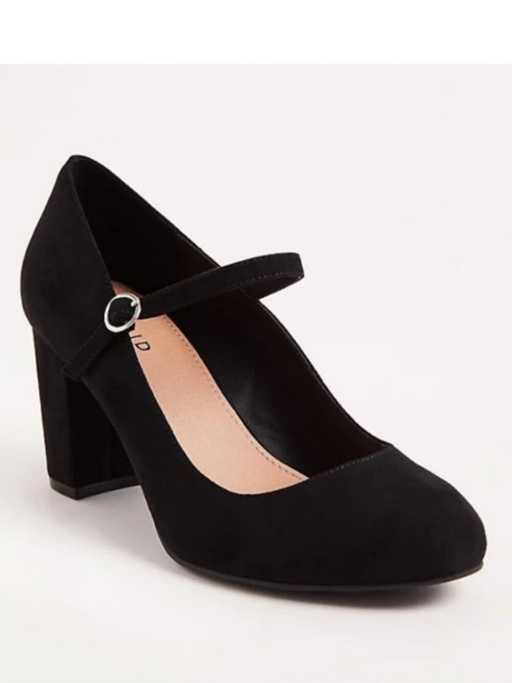 Torrid SZ 9W Black Vegan Suede Mary Jane Heels Timeless Dressy Romantic Career